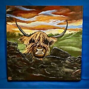 Original Highland Cow Painting